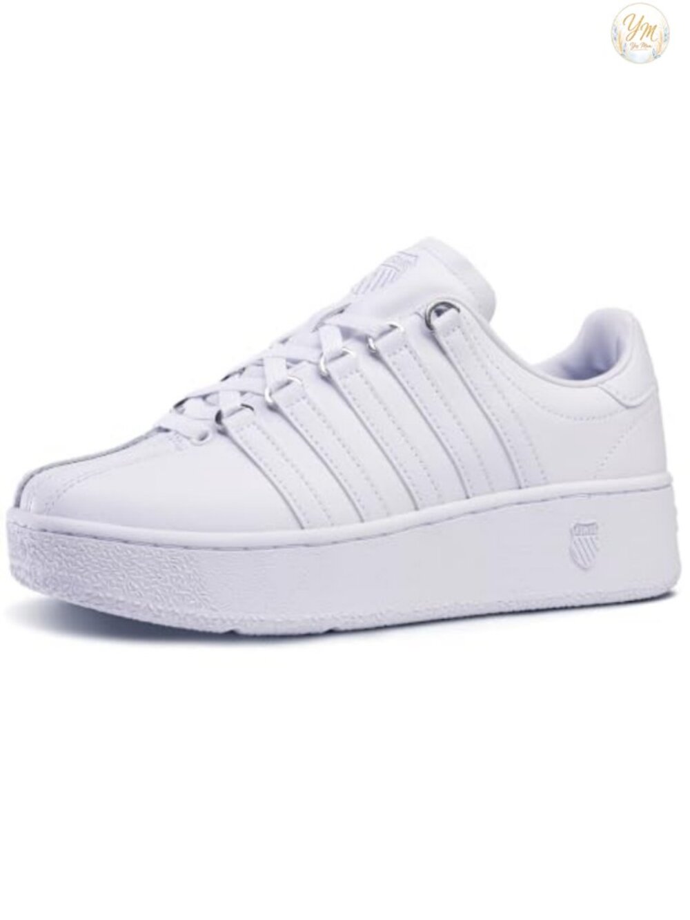 K-Swiss Classic VN Platform Sneakers Women's Leather Lace-Up Fashion Casual